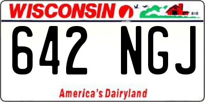 WI license plate 642NGJ