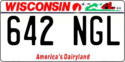 WI license plate 642NGL