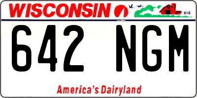 WI license plate 642NGM