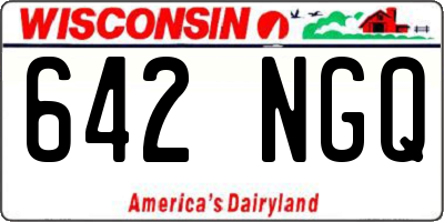 WI license plate 642NGQ