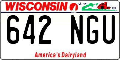 WI license plate 642NGU