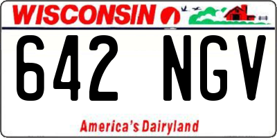WI license plate 642NGV