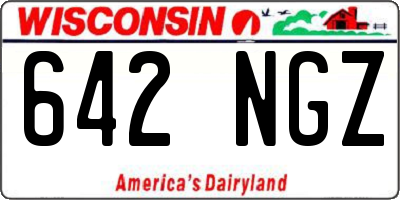 WI license plate 642NGZ