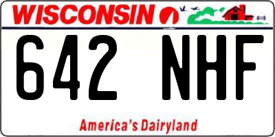 WI license plate 642NHF