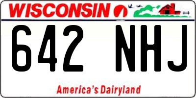 WI license plate 642NHJ