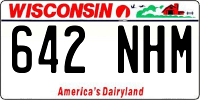 WI license plate 642NHM