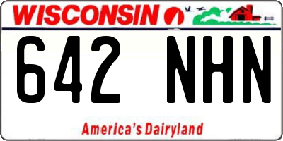 WI license plate 642NHN