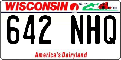 WI license plate 642NHQ