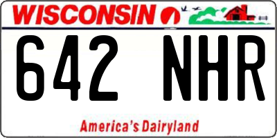 WI license plate 642NHR