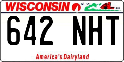 WI license plate 642NHT
