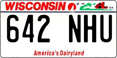 WI license plate 642NHU