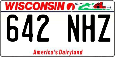 WI license plate 642NHZ