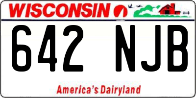 WI license plate 642NJB