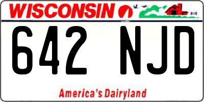 WI license plate 642NJD