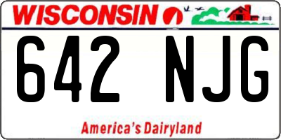 WI license plate 642NJG