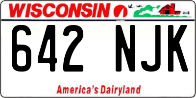 WI license plate 642NJK