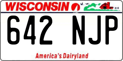 WI license plate 642NJP