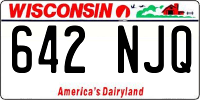 WI license plate 642NJQ