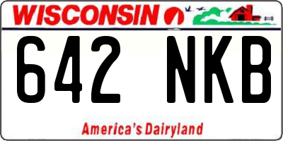 WI license plate 642NKB