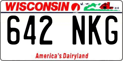 WI license plate 642NKG