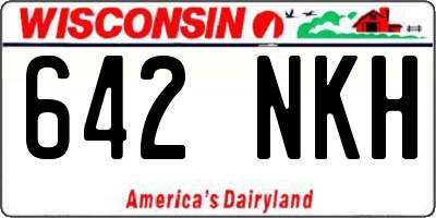 WI license plate 642NKH