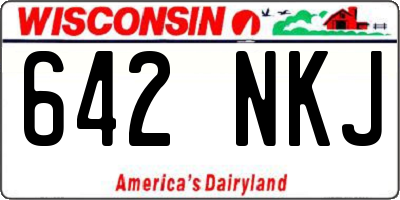 WI license plate 642NKJ