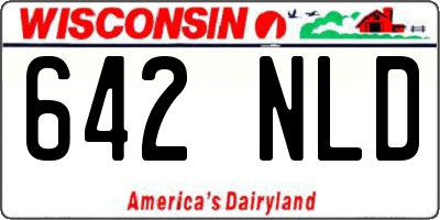 WI license plate 642NLD