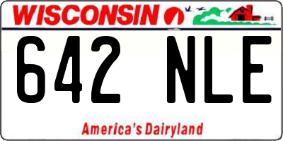 WI license plate 642NLE