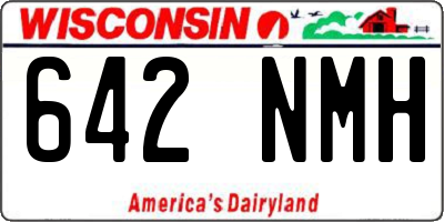 WI license plate 642NMH