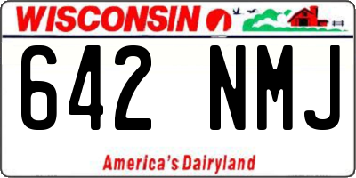 WI license plate 642NMJ