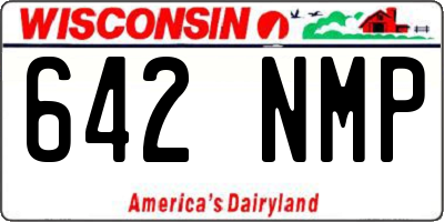 WI license plate 642NMP