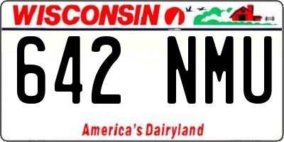 WI license plate 642NMU