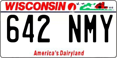 WI license plate 642NMY