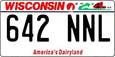 WI license plate 642NNL
