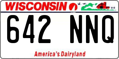 WI license plate 642NNQ