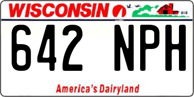 WI license plate 642NPH