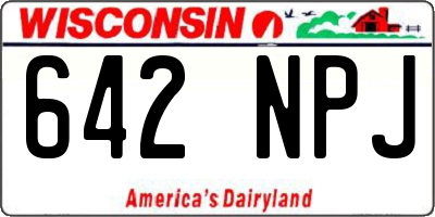 WI license plate 642NPJ