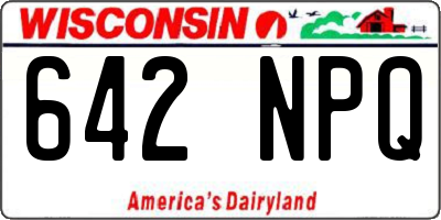 WI license plate 642NPQ