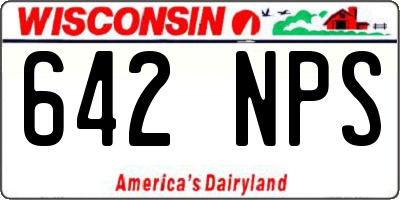 WI license plate 642NPS