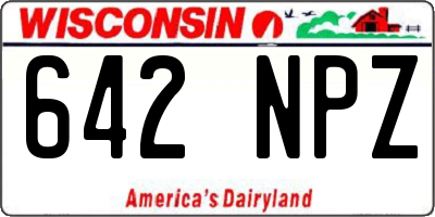 WI license plate 642NPZ
