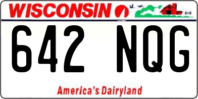 WI license plate 642NQG