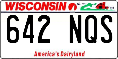 WI license plate 642NQS