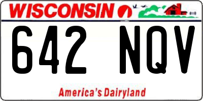 WI license plate 642NQV