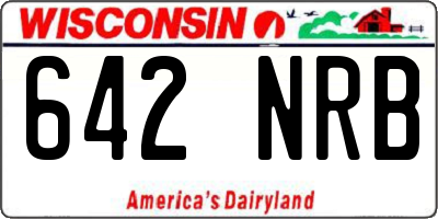 WI license plate 642NRB