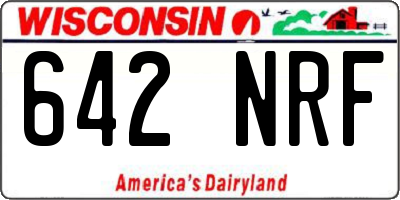 WI license plate 642NRF
