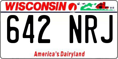 WI license plate 642NRJ