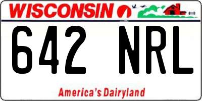 WI license plate 642NRL