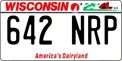 WI license plate 642NRP