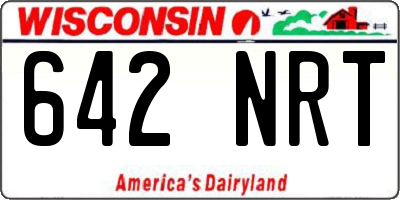 WI license plate 642NRT