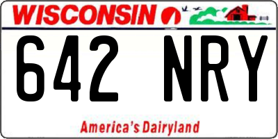 WI license plate 642NRY